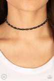 Paparazzi Urban Underdog - Black Choker Necklace