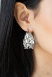 Paparazzi Badlands and Bellbottoms - Silver  Hoop Earrings