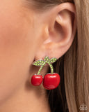 Paparazzi Charming Cherries - Red Post Earrings