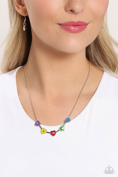 Paparazzi Eclectic Heart - Multi Necklace