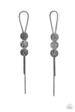 Paparazzi Bolo Beam - Black Post Earrings