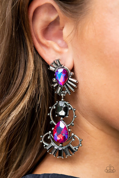 Paparazzi Ultra Universal - Pink Post Earrings