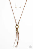 Paparazzi Tasseled Trinket - Brass Necklace