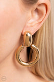 Paparazzi Ancient Artisan - Gold Clip-On Earring