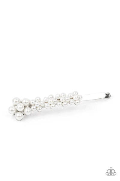 Paparazzi Pearl Patrol - White Hair Clip