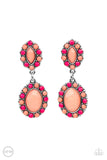 Paparazzi Positively Pampered - Orange Clip-On Earrings