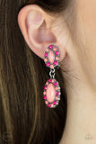 Paparazzi Positively Pampered - Orange Clip-On Earrings