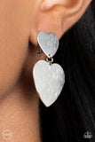 Paparazzi Cowgirl Crush - Silver Clip-On Earrings