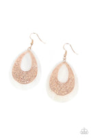 Paparazzi Bountiful Beaches - Rose Gold Earrings