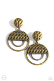 Paparazzi Southern Souvenir - Brass Clip-On Earrings