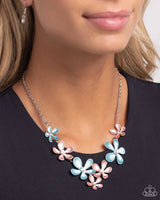 Paparazzi Reflective Rundown - Blue Necklace