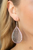 Paparazzi Fleur de Fantasy - Pink Earrings