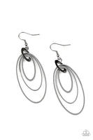 Paparazzi Shimmer Surge - Black Earrings