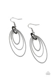 Paparazzi Shimmer Surge - Black Earrings