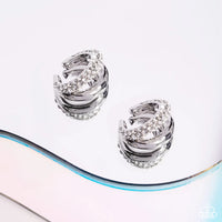 Paparazzi Sizzling Spotlight - White Post Earrings