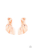 Paparazzi METAL-Physical Mood - Copper Post Earrings