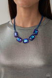 Paparazzi Emerald City Couture - Blue Necklace