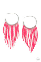 Paparazzi Saguaro Breeze - Pink Hoop Earrings