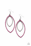 Paparazzi High Maintenance Pink Earrings