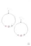 Paparazzi Dancing Radiance - Pink Earrings