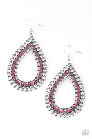 Paparazzi Mechanical Marvel - Pink Earrings