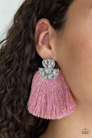 Paparazzi Make Some PLUME - Pink Post Earrings