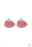 Paparazzi Make Some PLUME - Pink Post Earrings