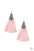 Paparazzi In Full PLUME - Pink Earrings