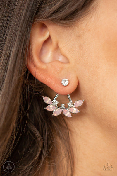 Paparazzi Forest Formal - Pink Post Earrings