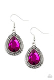 Paparazzi Grandmaster Shimmer - Pink Earrings