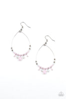 Paparazzi Exquisitely Ethereal - Pink Earrings