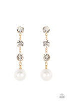 Paparazzi Yacht Scene - Gold Post Earrings