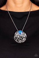 Paparazzi Lush Lattice - Blue Necklace