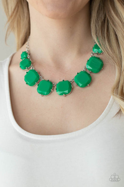 Paparazzi Prismatic Prima Donna - Green Necklace