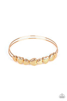 Paparazzi Totally Tenderhearted - Gold Bracelet