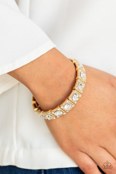 Paparazzi Blinged Out - Gold Bracelet