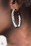 Paparazzi GLITZY By Association - Gunmetal Earrings