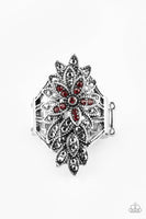 Paparazzi Formal Floral - Red Ring