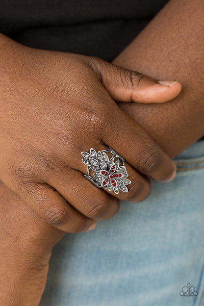 Paparazzi Formal Floral - Red Ring