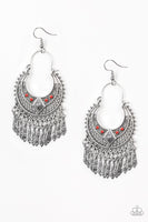 Paparazzi Walk On The Wildside - Red Earrings