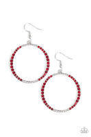 Paparazzi Risky Ritz - Red Earrings