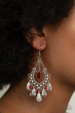 Paparazzi Musical Gardens - Red Earrings