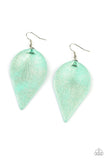 Paparazzi Enchanted Shimmer - Green Earrings