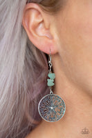 Paparazzi Adobe Dweller - Green Earrings