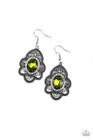 Paparazzi Reign Supreme - Green Earrings