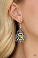 Paparazzi Reign Supreme - Green Earrings