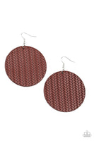 Paparazzi WEAVE Your Mark - Red Earrings