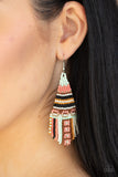 Paparazzi Beaded Bohemian - Green Earrings