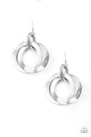 Paparazzi Retro Riviera - Silver Earrings