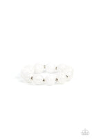 Paparazzi Arctic Affluence - White Bracelet